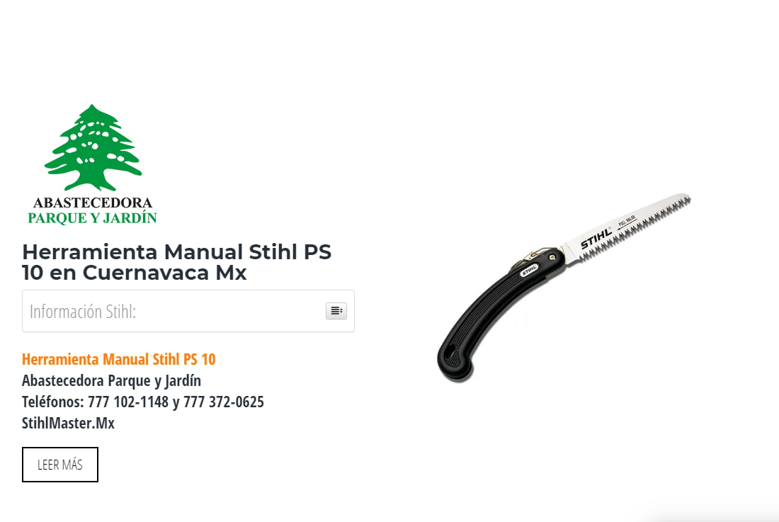 Herramienta Manual Stihl PS 10 en Cuernavaca Mx