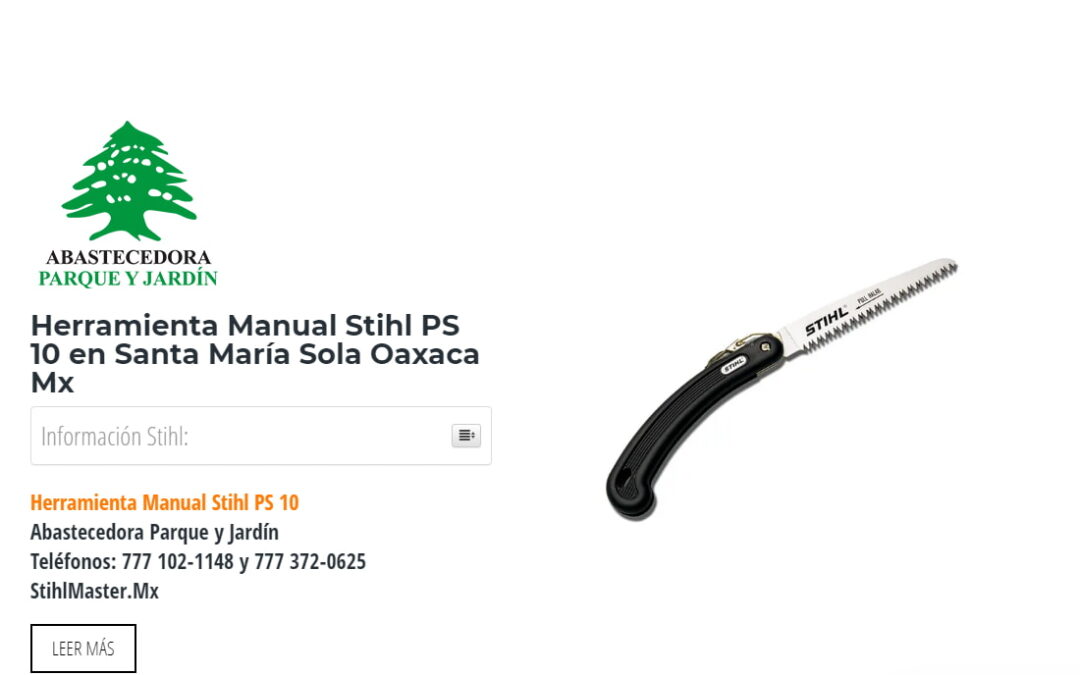 Herramienta Manual Stihl PS 10 en Santa María Sola Oaxaca Mx