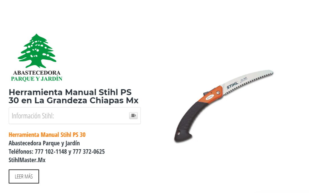 Herramienta Manual Stihl PS 30 en La Grandeza Chiapas Mx