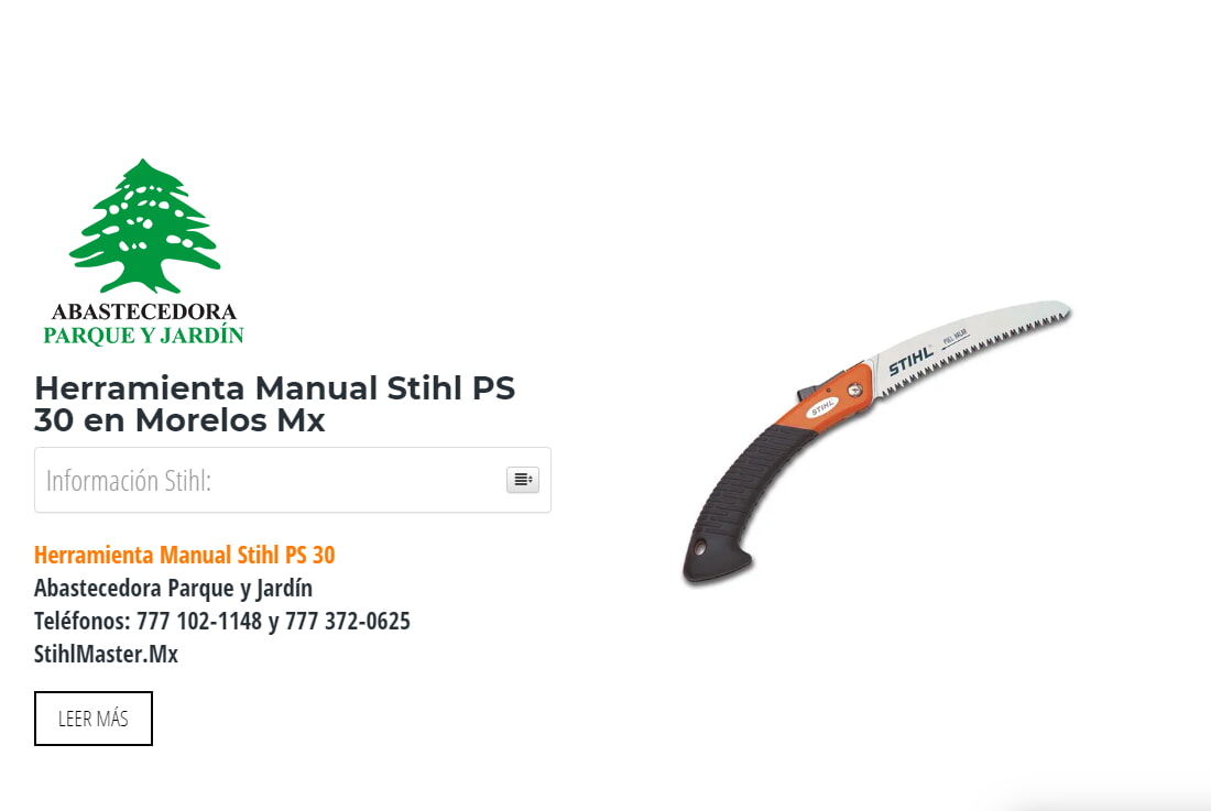 Herramienta Manual Stihl PS 30 en Morelos Mx