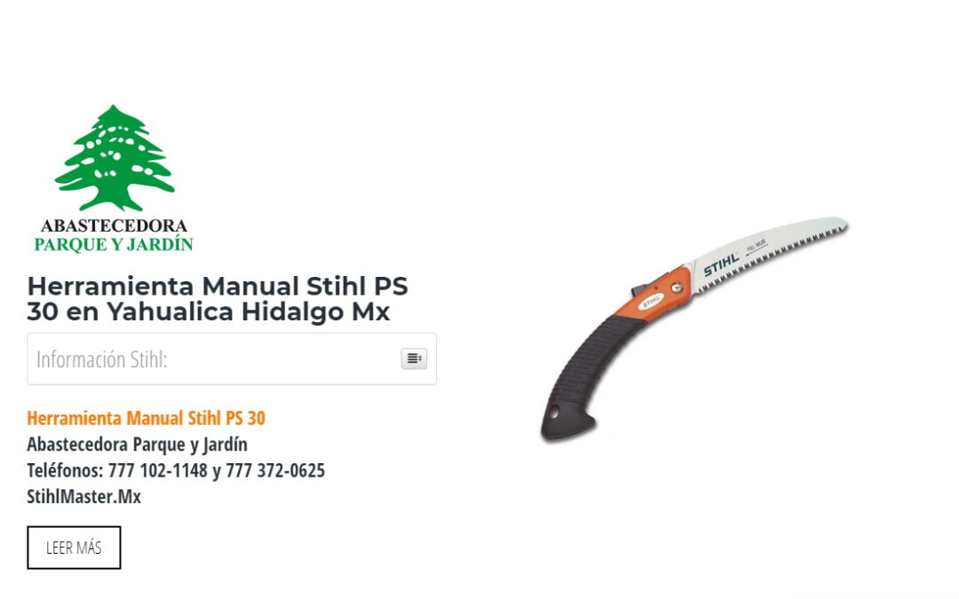 Herramienta Manual Stihl PS 30 en Yahualica Hidalgo Mx