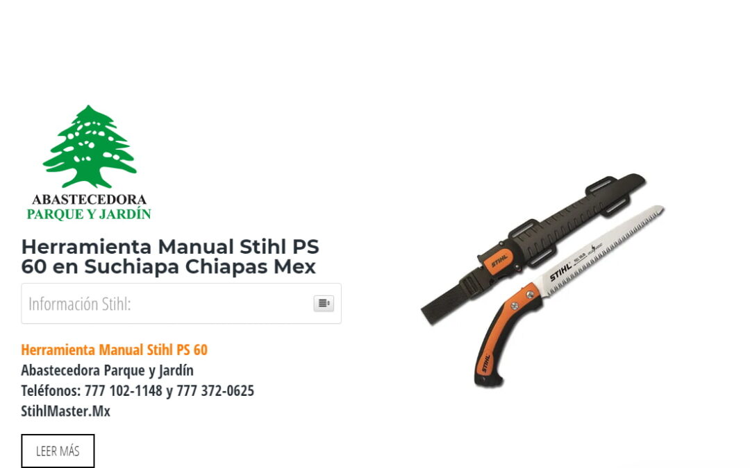 Herramienta Manual Stihl PS 60 en Suchiapa Chiapas Mex