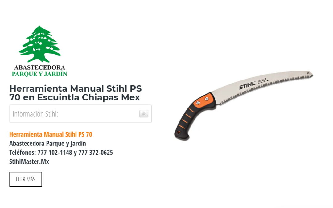 Herramienta Manual Stihl PS 70 en Escuintla Chiapas Mex