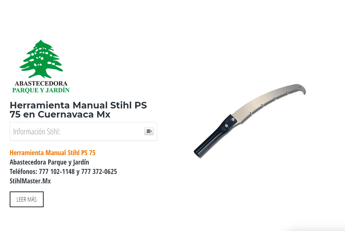 Herramienta Manual Stihl PS 75 en Cuernavaca Mx
