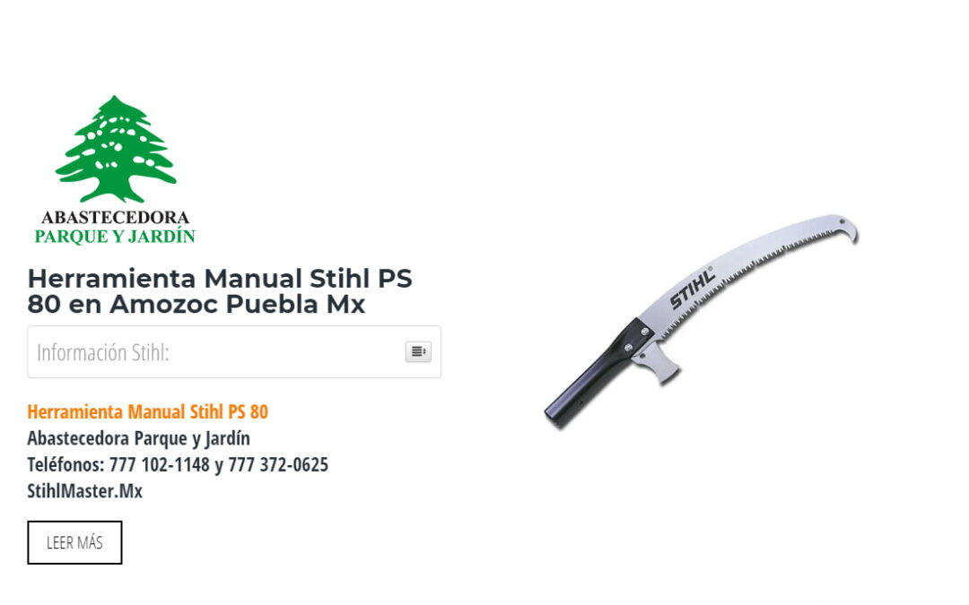 Herramienta Manual Stihl PS 80 en Amozoc Puebla Mx