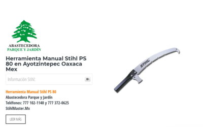 Herramienta Manual Stihl PS 80 en Ayotzintepec Oaxaca Mex