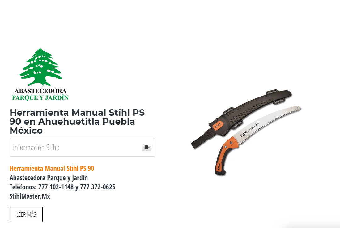 Herramienta Manual Stihl PS 90 en Ahuehuetitla Puebla México