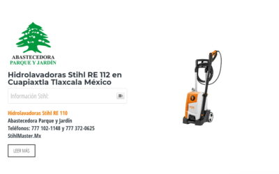 Hidrolavadoras Stihl RE 112 en Cuapiaxtla Tlaxcala México