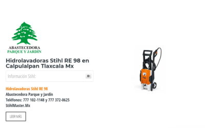 Hidrolavadoras Stihl RE 98 en Calpulalpan Tlaxcala Mx