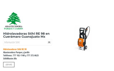 Hidrolavadoras Stihl RE 98 en Cuerámaro Guanajuato Mx