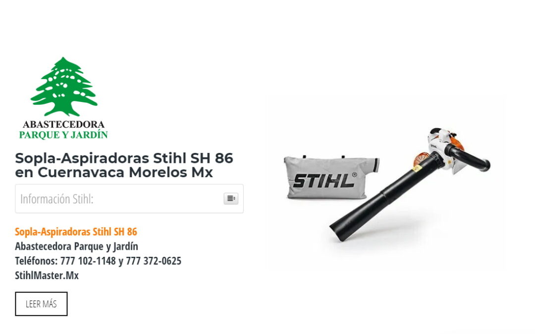 Sopla-Aspiradoras Stihl SH 86 en Cuernavaca Morelos Mx
