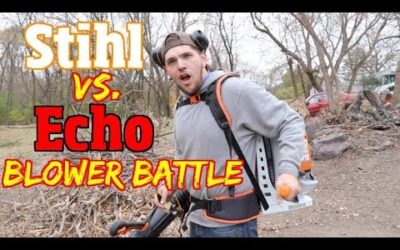 Stihl VS Echo Backpack blower battle