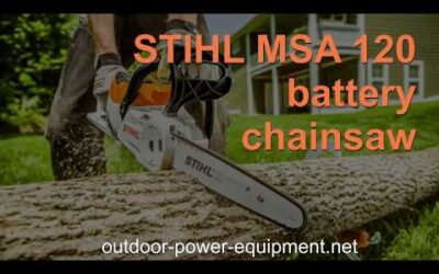 STIHL MSA 120 battery chainsaw. Overview.