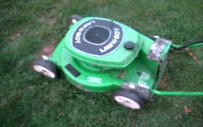 1984 Lawnboy 4630 and 2001 STIHL FSE-60 In Action