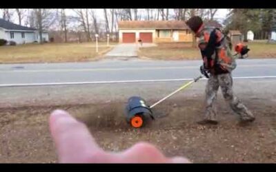 Stihl km110r Kombi power broom action (March 2018)