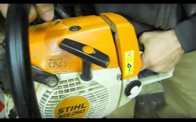 Ms260 stihl chainsaw bar and chain install
