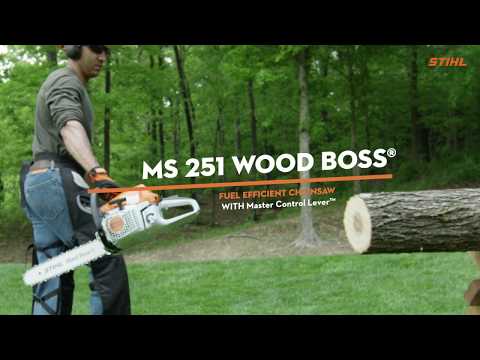 The STIHL MS 251 WOOD BOSS® Chainsaw is a real powerhouse