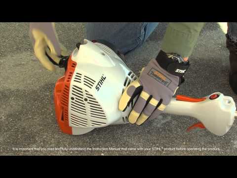 STIHL FS 50 C-E Trimmer - How to Start