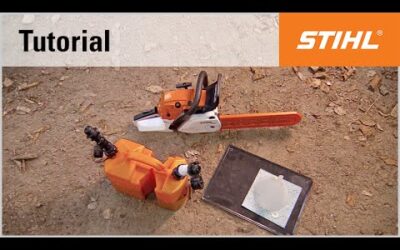 Preparing a STIHL chainsaw for longer periods of downtime