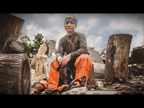 Real People. STIHL People. Aya Blaine | Chainsaw Carver
