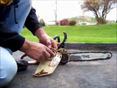 Stihl, MS 210C Easy start and tool less chain tightener