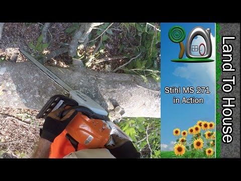 Stihl ms 271 Chainsaw in Action