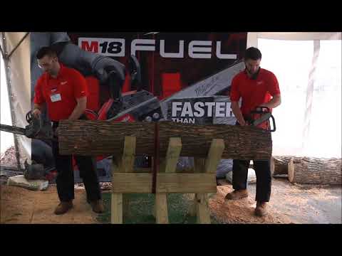 Milwaukee M18 Fuel Chainsaw vs Stihl Gas Chainsaw NPS18 Demo