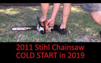 2011 Stihl MS 180 Chainsaw – Cold Start in 2019
