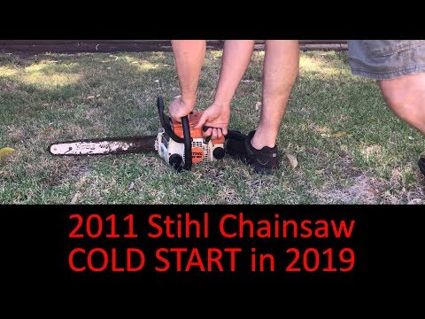 2011 Stihl MS 180 Chainsaw – Cold Start in 2019