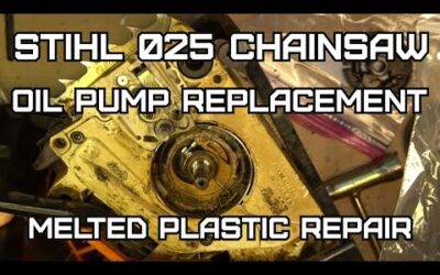 Stihl 025 Chainsaw Oiler repair and replacement