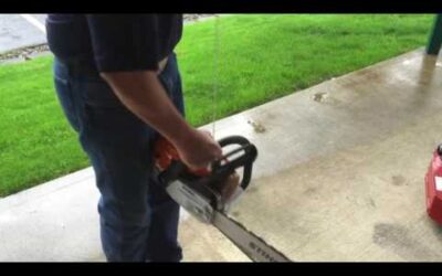 STIHL MS 261 C-M Chainsaw Operation