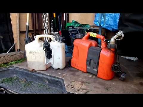 Stihl vs Husqvarna, Which chainsaw combi fuel can?