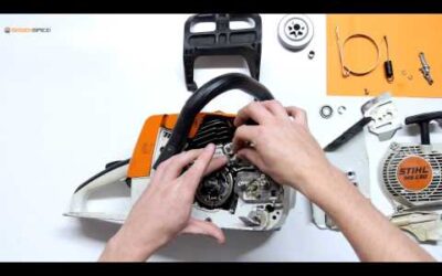 Échanger le frein de chaine sur une tronçonneuse Stihl