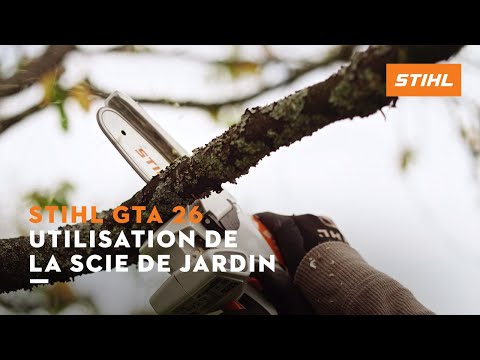 Utilisation de la scie de jardin – STIHL GTA 26