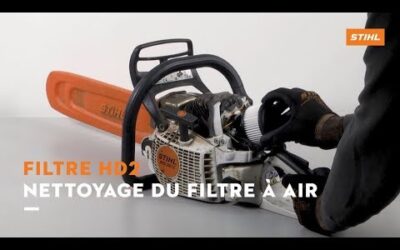 Comment nettoyer le filtre HD2 d’une tronçonneuse STIHL ?