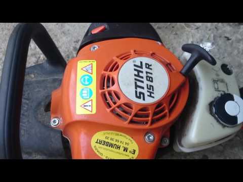 démarrer un taille haie stihl thermique