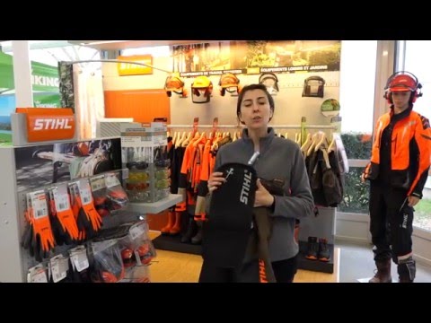 ANDREAS STIHL SAS : Marie, Chef de Produits, présente le Pantalon FS 3PROTECT pour débroussailleuse