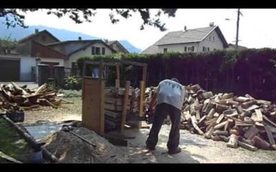 bois de chauffage avec STIHL