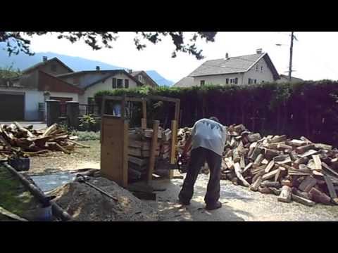 bois de chauffage avec STIHL