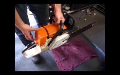 Motosserra Stihl MS 380 – 2/2 – Falta de Óleo 2 Tempos – Carburador e 1ª Partida