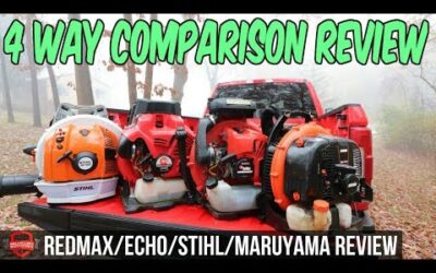 4 Way Lawn Care Blower Comparison – Redmax 8500 vs Stihl BR 700 vs ECHO 770T vs Maruyama BL9000