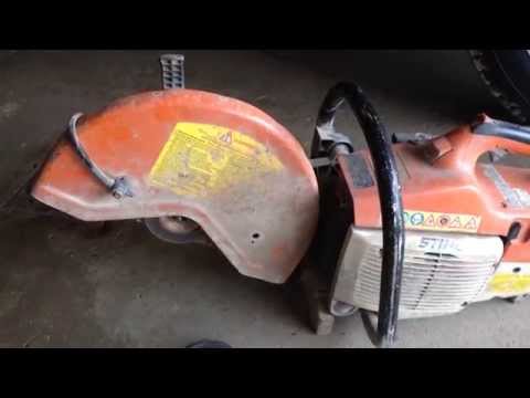 How to change a blade on a Stihl TS400 14 inch