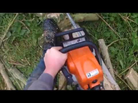 [gopro] Abatage d’un arbre (6m) avec la tronconneuse stihl ms 170