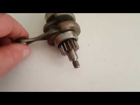 Vilebrequin STIHL de moteur 4 MIX  type 4180 avec piston de 38  et  40 m/m et axe de piston 8 m/m.