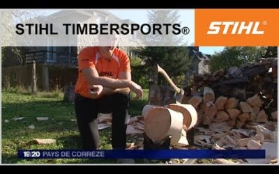 Portrait de Pierre Puybaret, champion de France STIHL Timbersports 2014