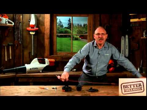 STIHL Better Tips: How to re-fill a Supercut 20-2 grass trimmer head with nylon line