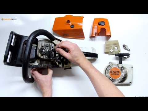 Échanger le rotor / volant magnétique sur une tronçonneuse Stihl