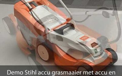 Demo Stihl accu grasmaaier met accu en lader maaier