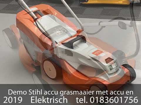 Demo Stihl accu grasmaaier met accu en lader maaier