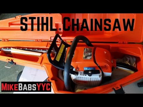 027 – My New Toy! 20 Year Old STIHL Wood Boss 028 AV WB Electronic Quickstop Chainsaw